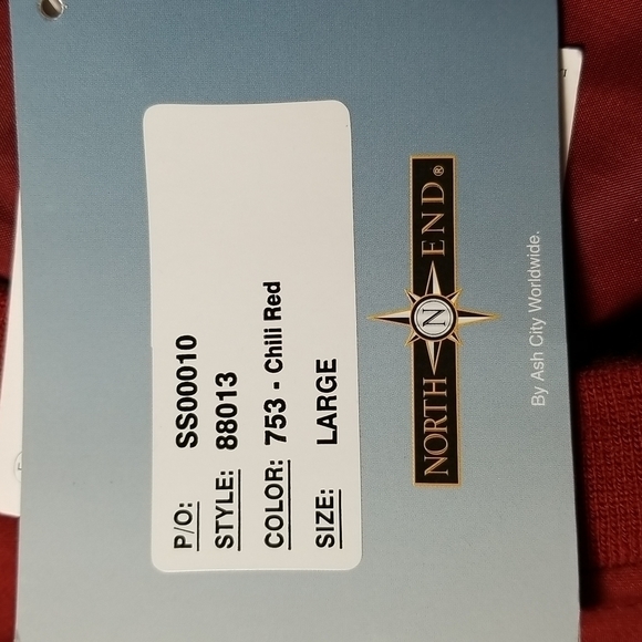 North End Micro Plus Men's Golf Vest Size L Chili Red All Climate Wear - Picture 9 of 9